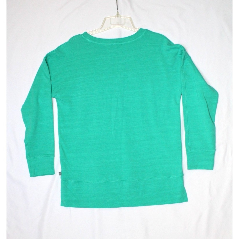 T By Talbots Long Sleeve Shirt Top Women's Teal Stretch Casual Beach UPF 50 Med - Picture 3 of 10